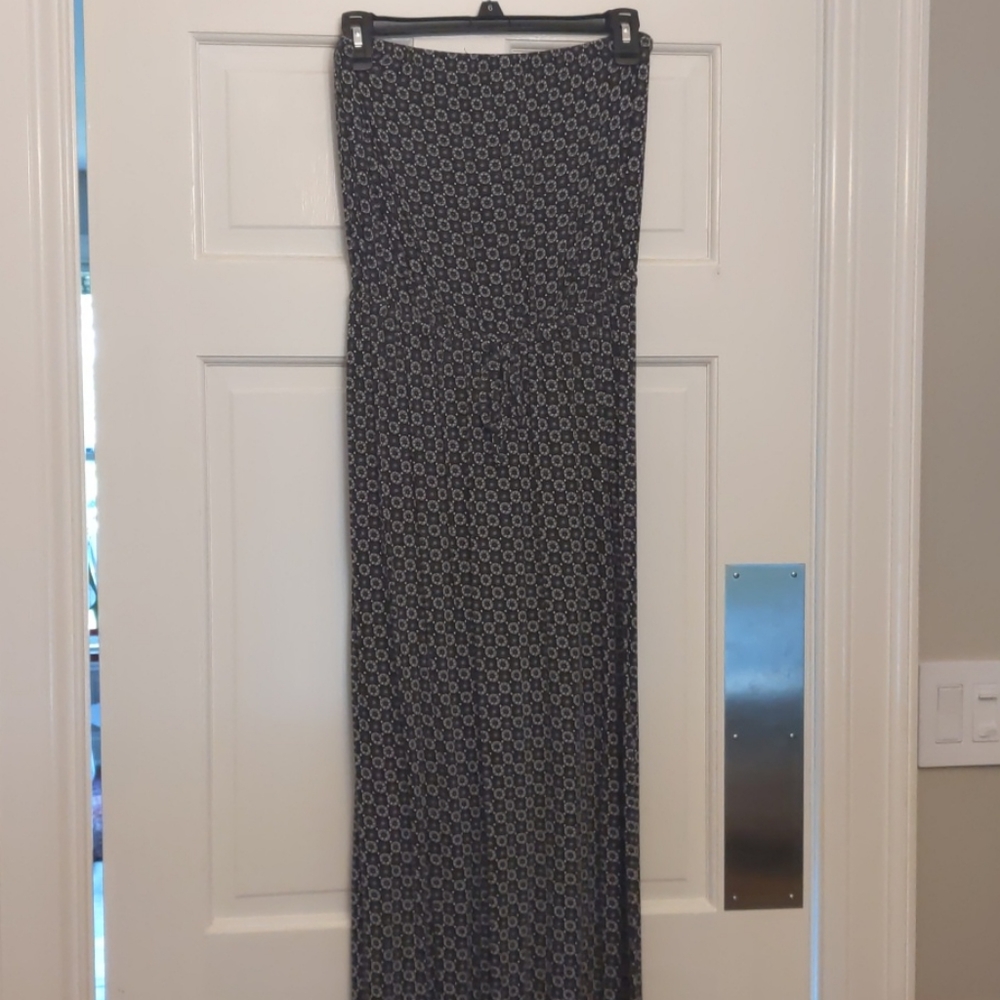 Geometric pattern maxi dress